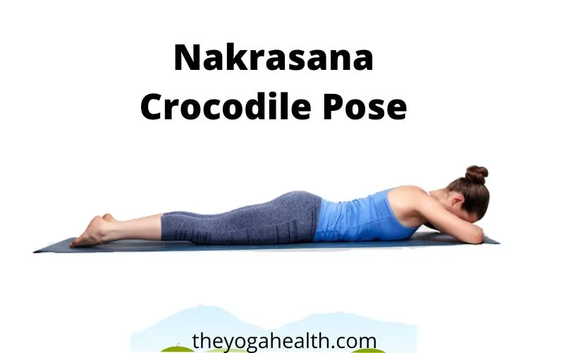 Crocodile pose in yoga